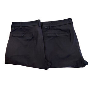2x Lululemon Mens Commission Pants Size 32 ABC Black Classic Warpstreme Work